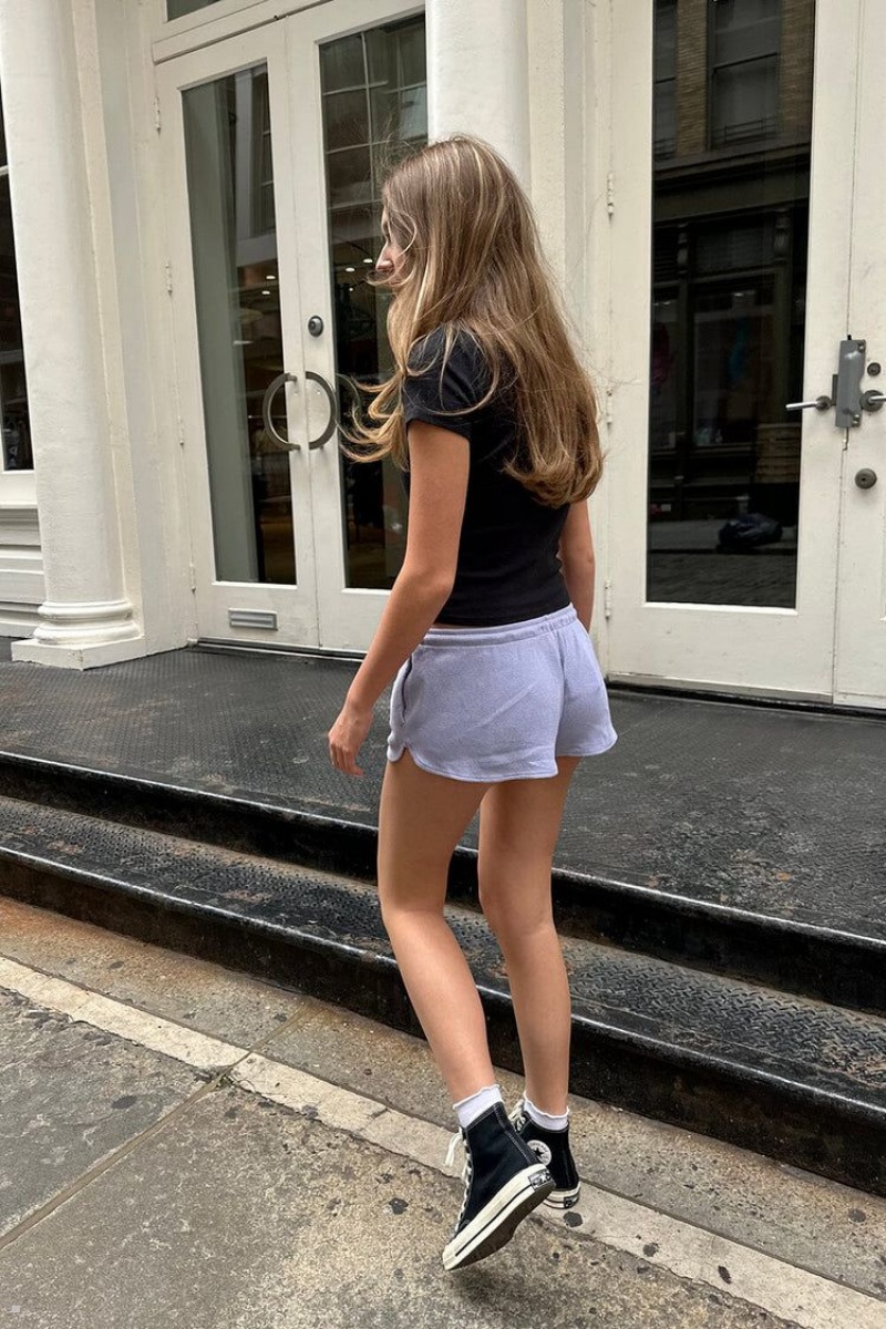 Short Brandy Melville Summer Thermal Bleu Clair | XRP-18033719